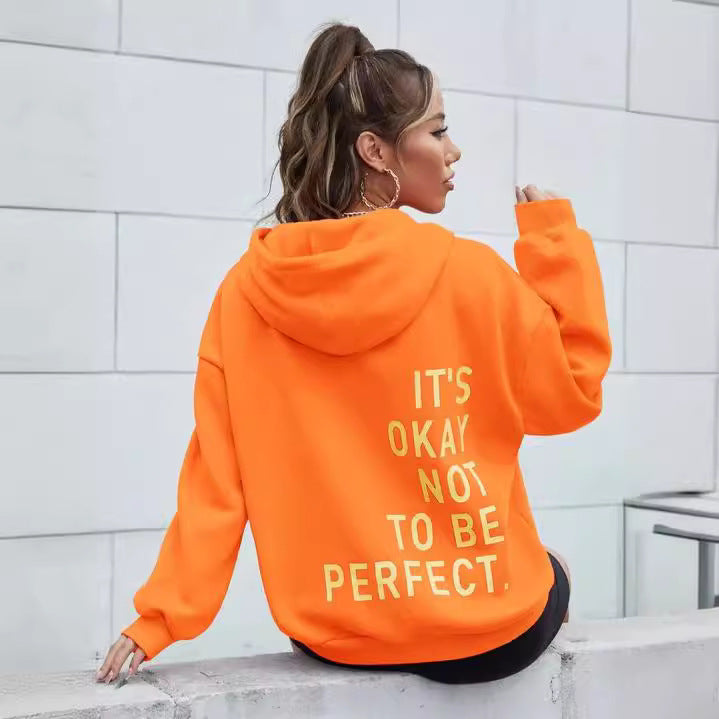 Harajuku Style Multi-Colored Loose Hooded Sweatshirt