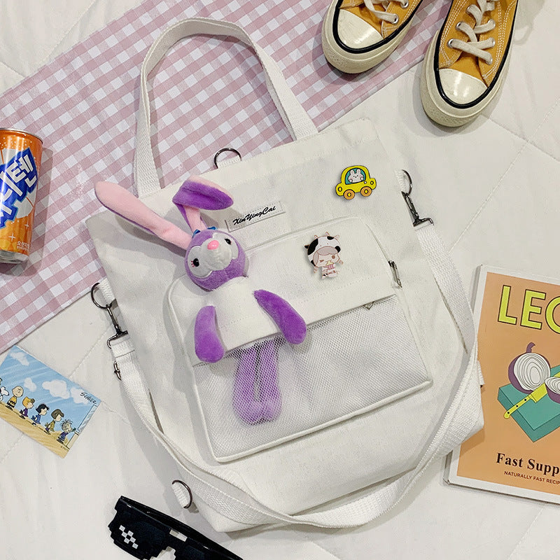 Bear Doll Multi-Purpose Canvas Bag – Harajuku Style