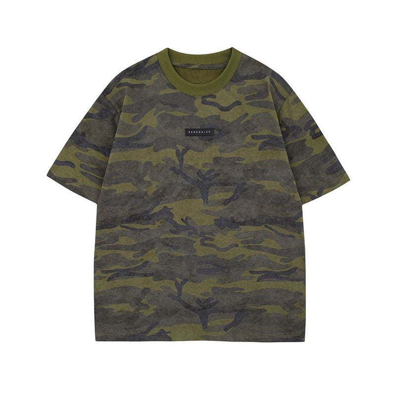 Playful Camouflage Loose Fit T-Shirt