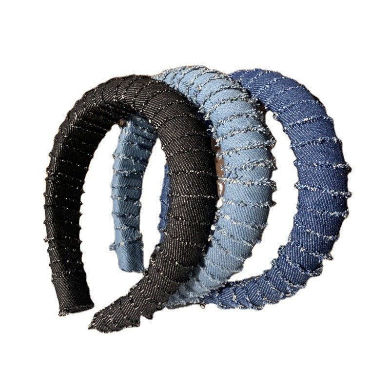 Chain Denim Headband