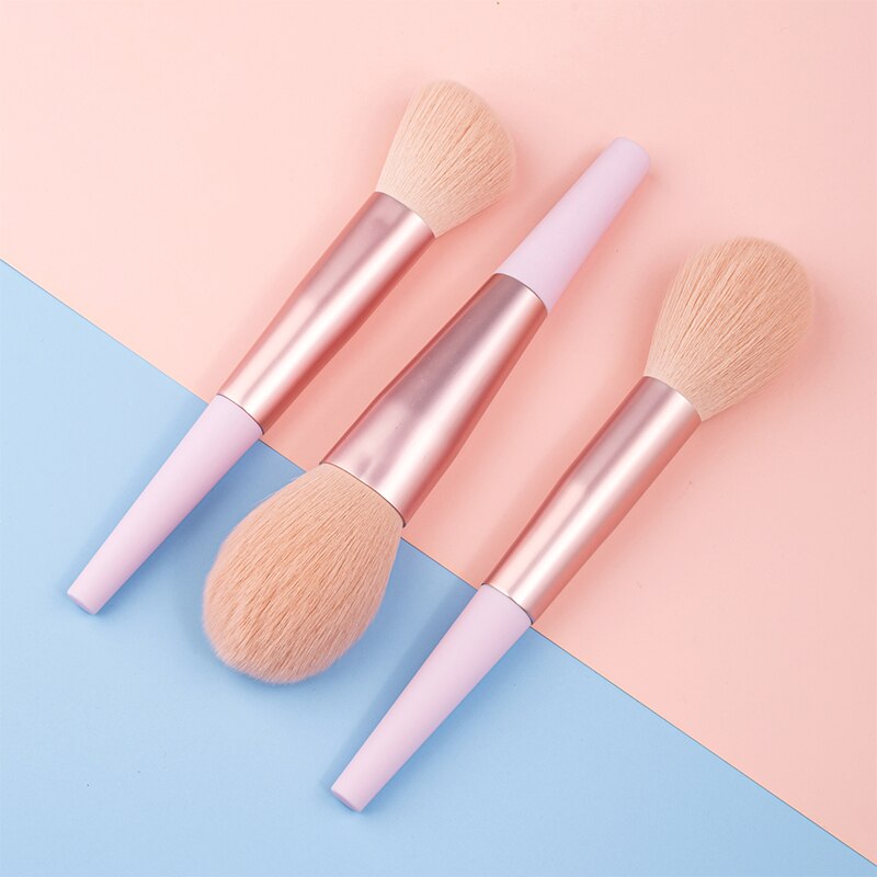 11pcs Harajuku Style Makeup Brush Set - Professional Natural Hair