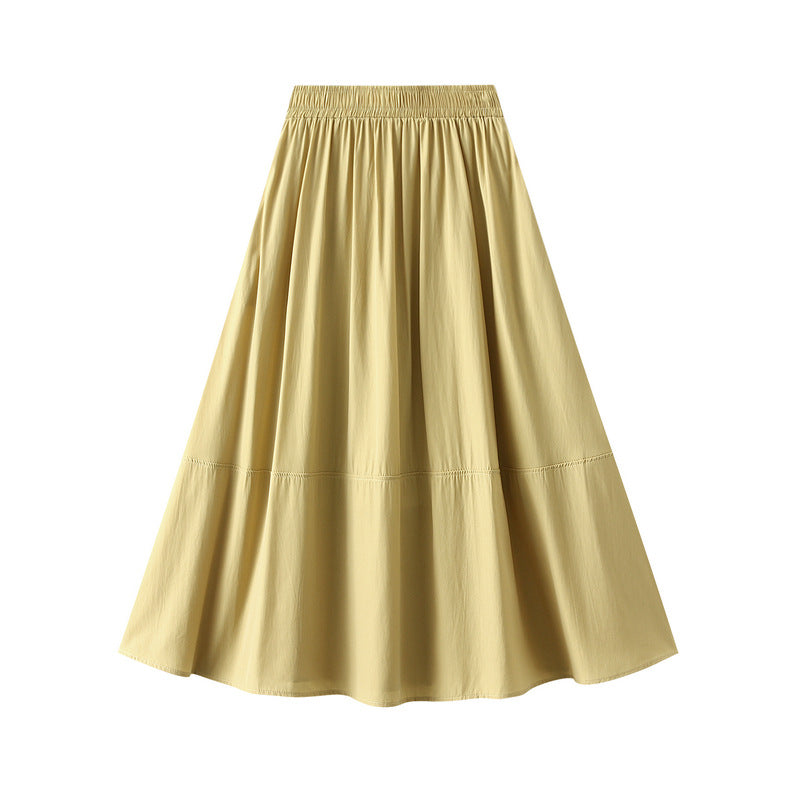 Gentle Silky Shiny Satin Fairy Skirt - A-Line Umbrella Style