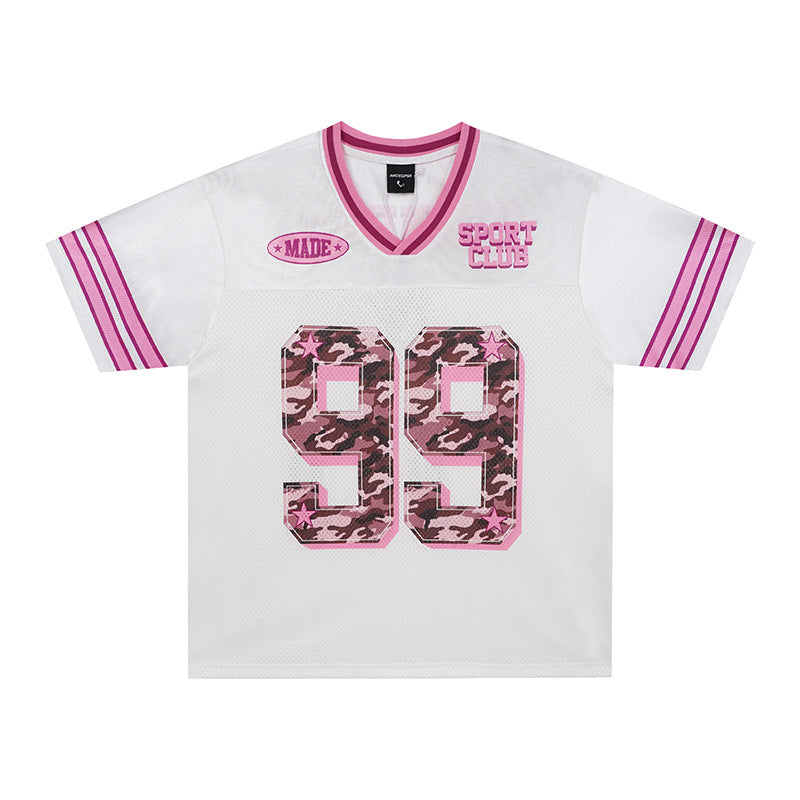 Sweet and Cool Tennis Eye Jersey Short Sleeve — Harajuku Street Style