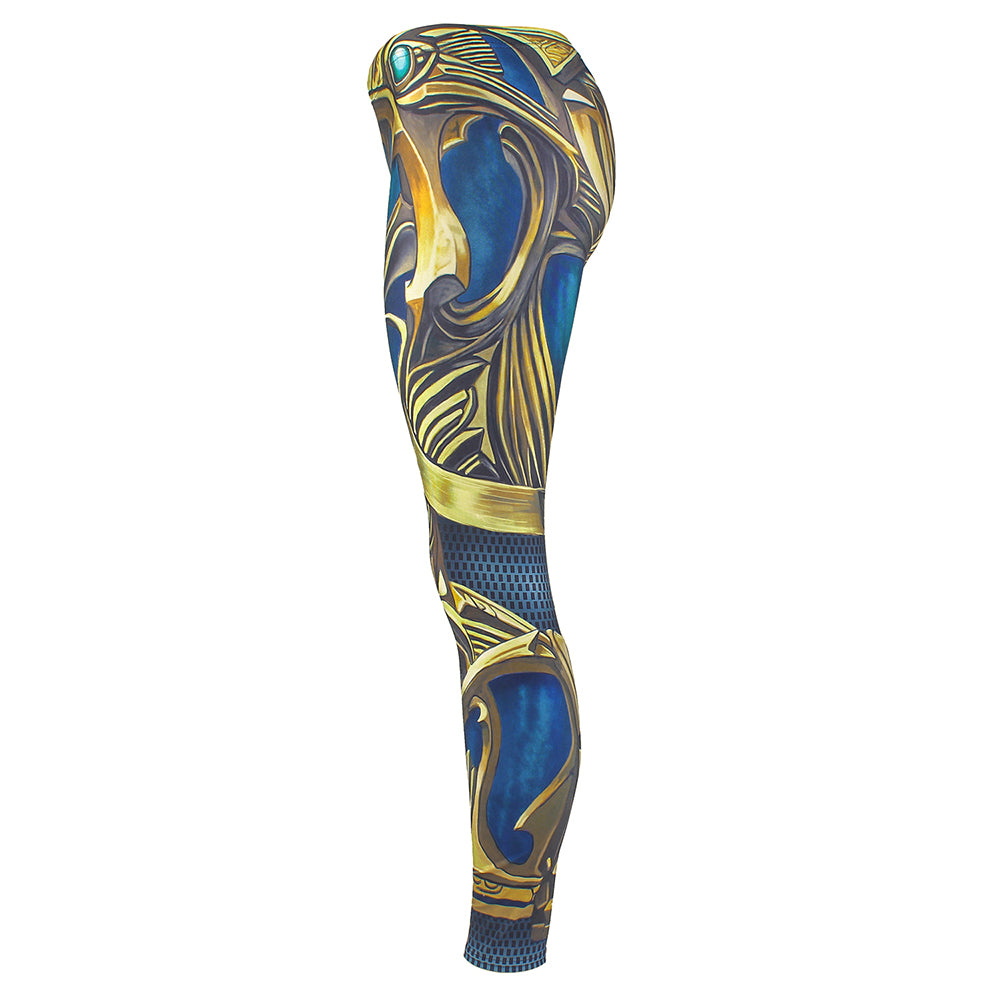 Armor Sapphire Metal Leggings
