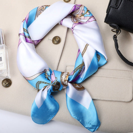 Harajuku Style Silk Touch Square Scarf