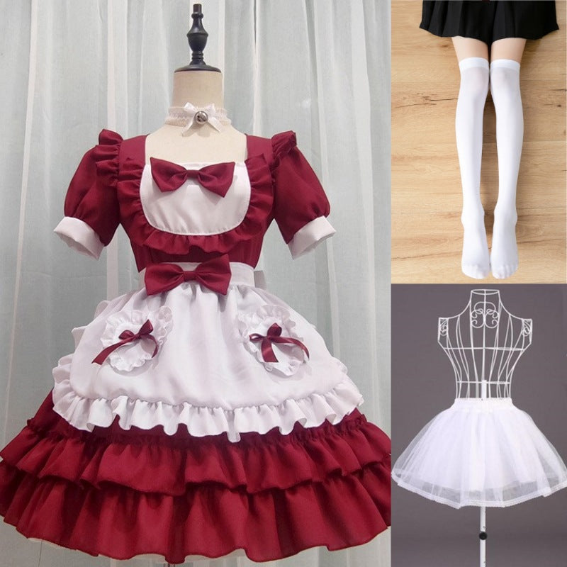 Cute Blue Lolita Harajuku Maid Dress