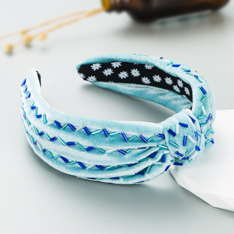 Headband ZA - Retro Flannel Knotted Hairpin