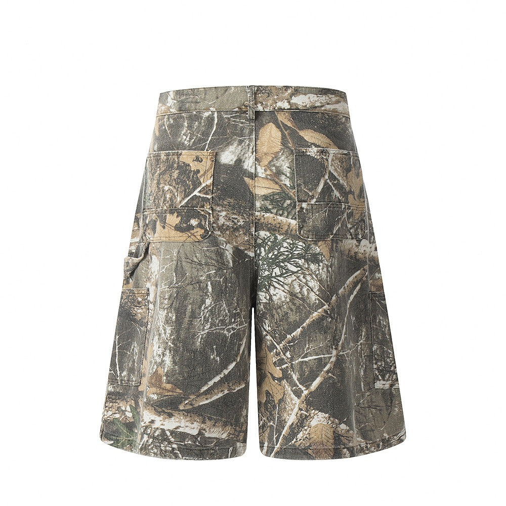 Leaf Camouflage Men's Outdoor Workwear Shorts