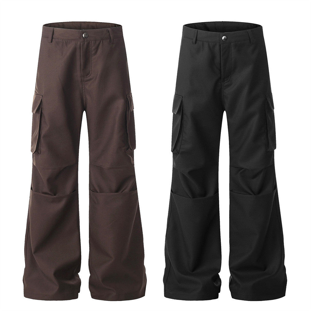 Harajuku Style Loose Wide-Leg Flare Trousers for Men
