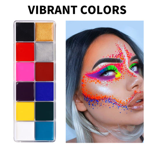 12 Colors Playful Water Soluble Body Paint for Harajuku Style