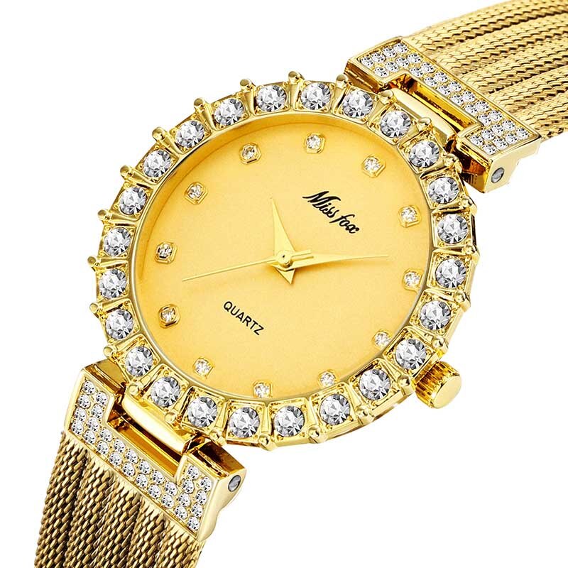 Luxury Diamond Women’s Watch - Waterproof Bracelet Style
