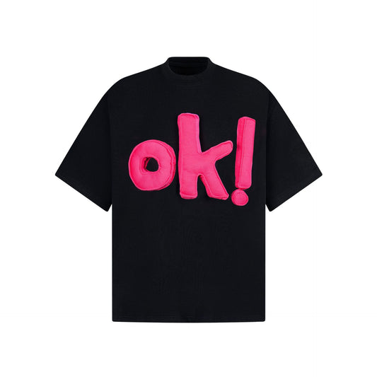 Retro 3D Letter T-Shirt for Women - Harajuku Fashion
