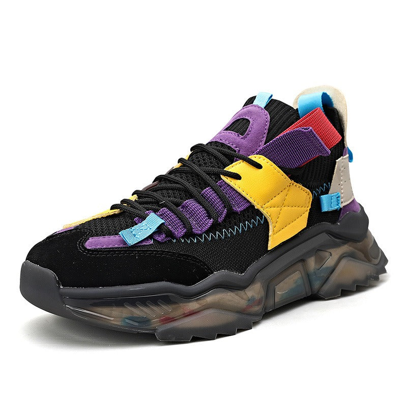 Men's Casual Breathable Thick Sole Harajuku Sneakers