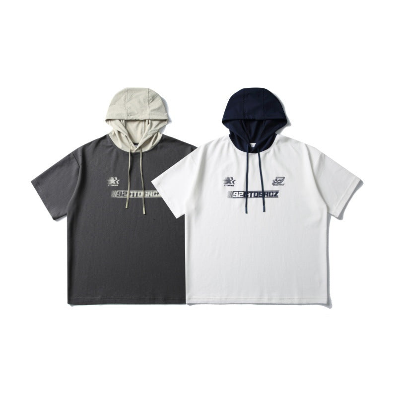 Minimalist Printed Harajuku Style Loose Hoodie
