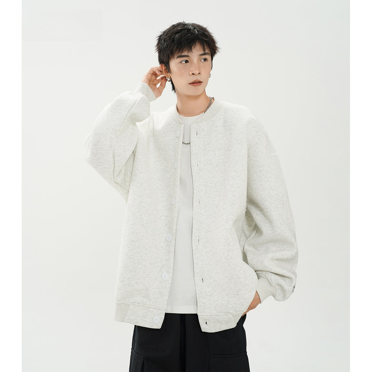 Men's Loose Fit Cardigan Hoodie