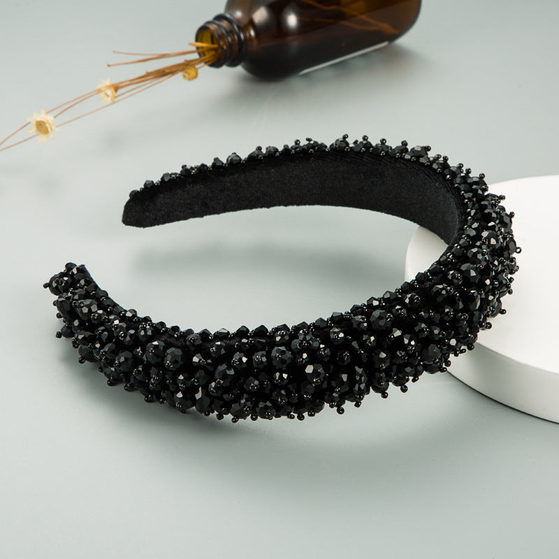 Baroque Hand-Sewn Stellalou Headband Full Of Crystal