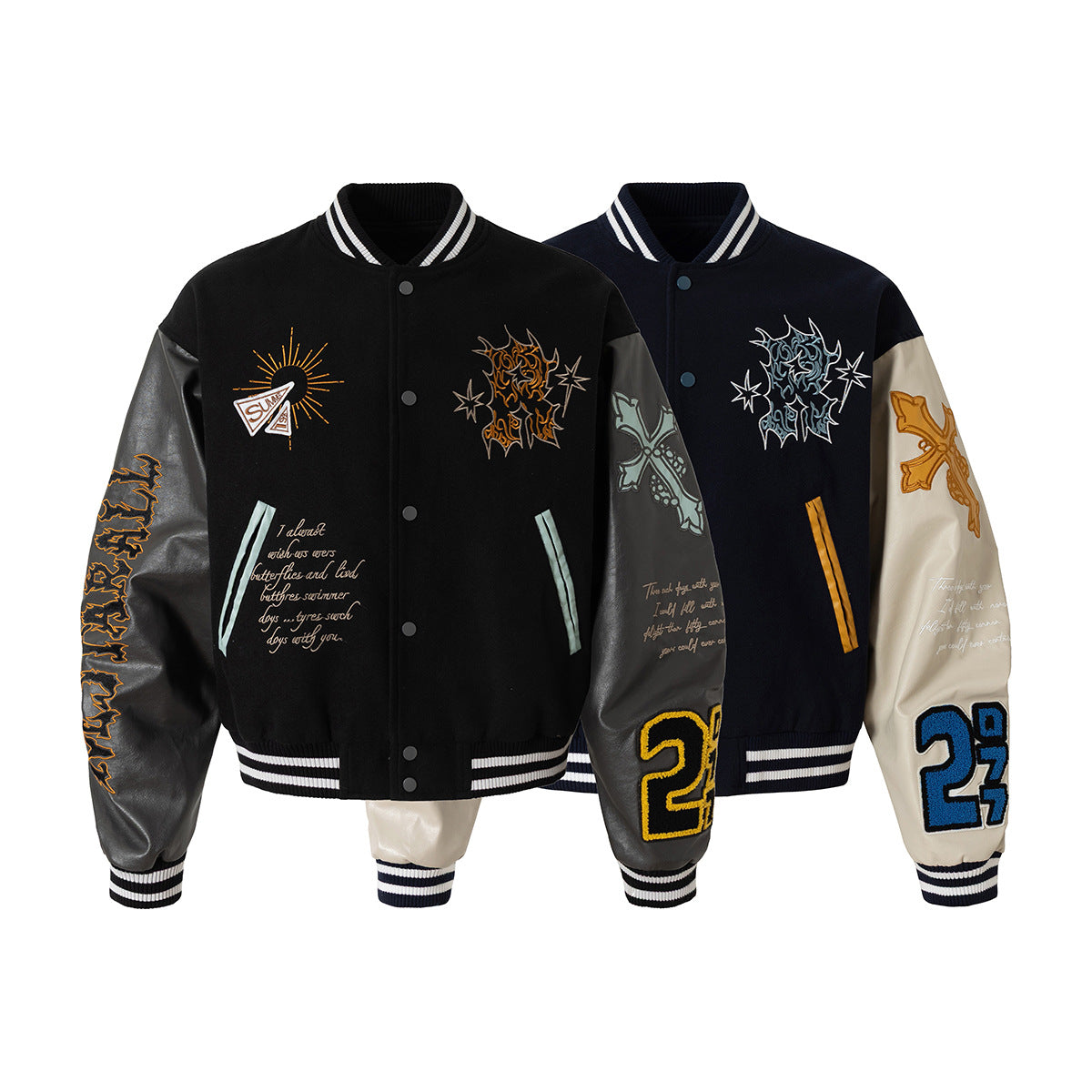Embroidered Varsity Jacket