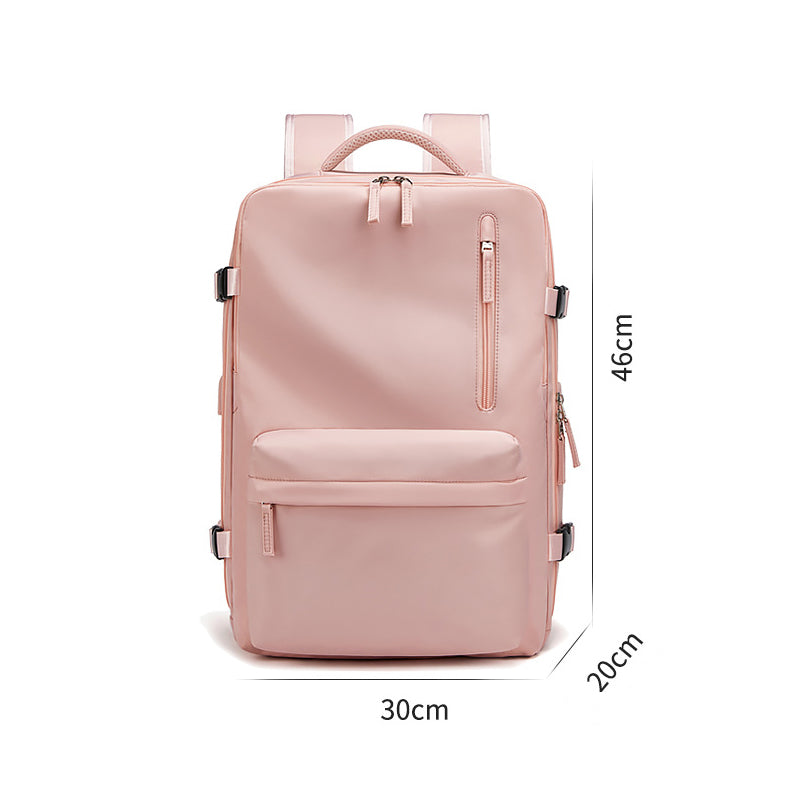 Waterproof 18 Inch Laptop Backpack - Vintage Unisex Leather