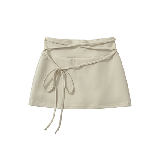 Strap Wrapped Hip Skirt