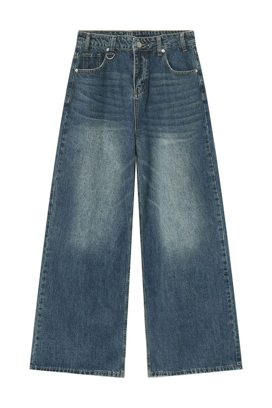 Playful Pocketed Wide Leg Jeans