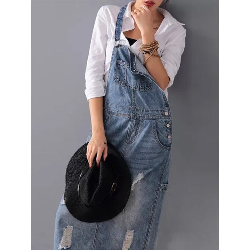 Cowboy Skirt with Holes and Straps for Women