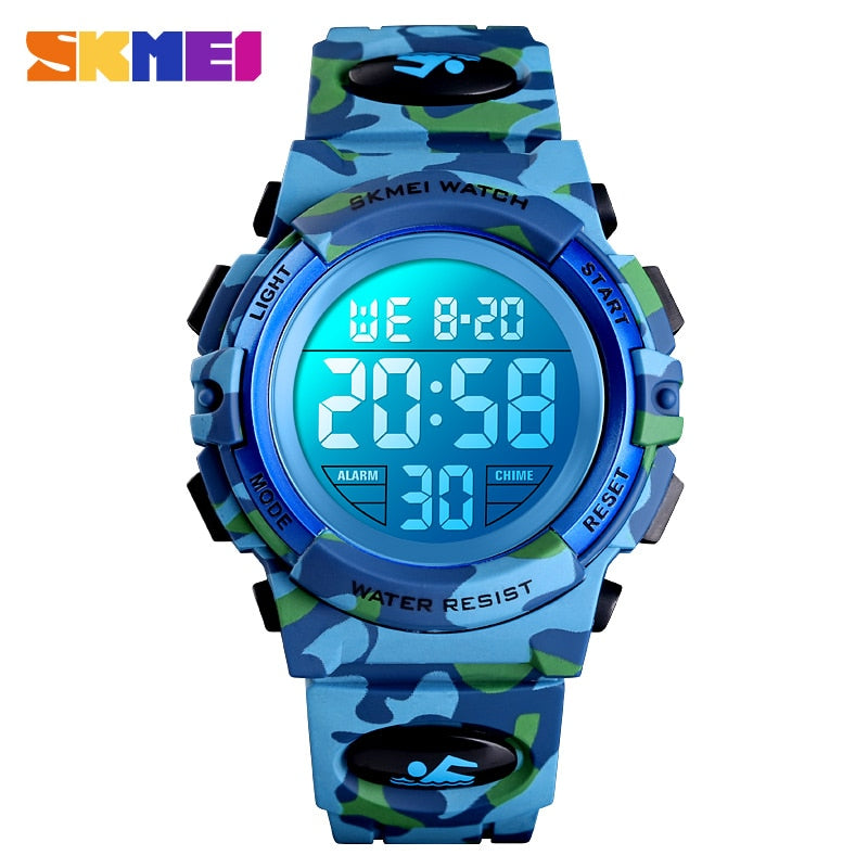 Military Kids Sport Watches - 50M Waterproof Digital Clock