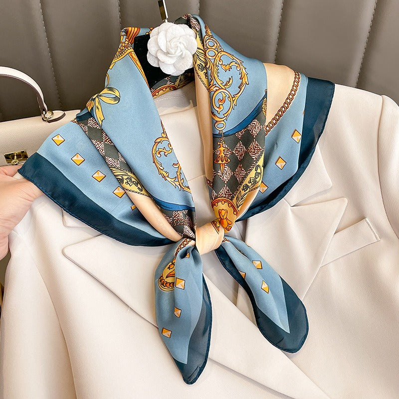 Playful Small Square Scarf - Harajuku Style