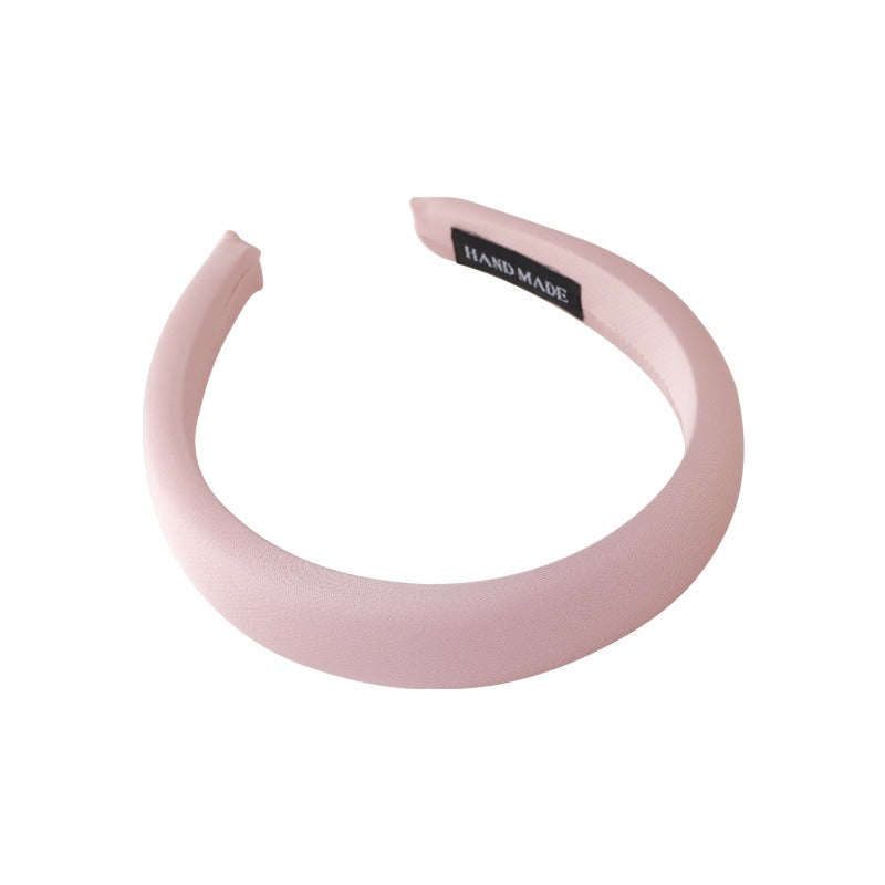 Satin Wide-Brimmed Headband for Women