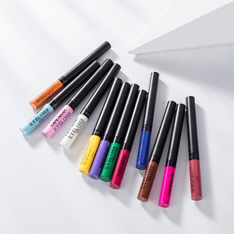 Harajuku Style Matte Quick-Drying Liquid Eyeliner - 12 Colors