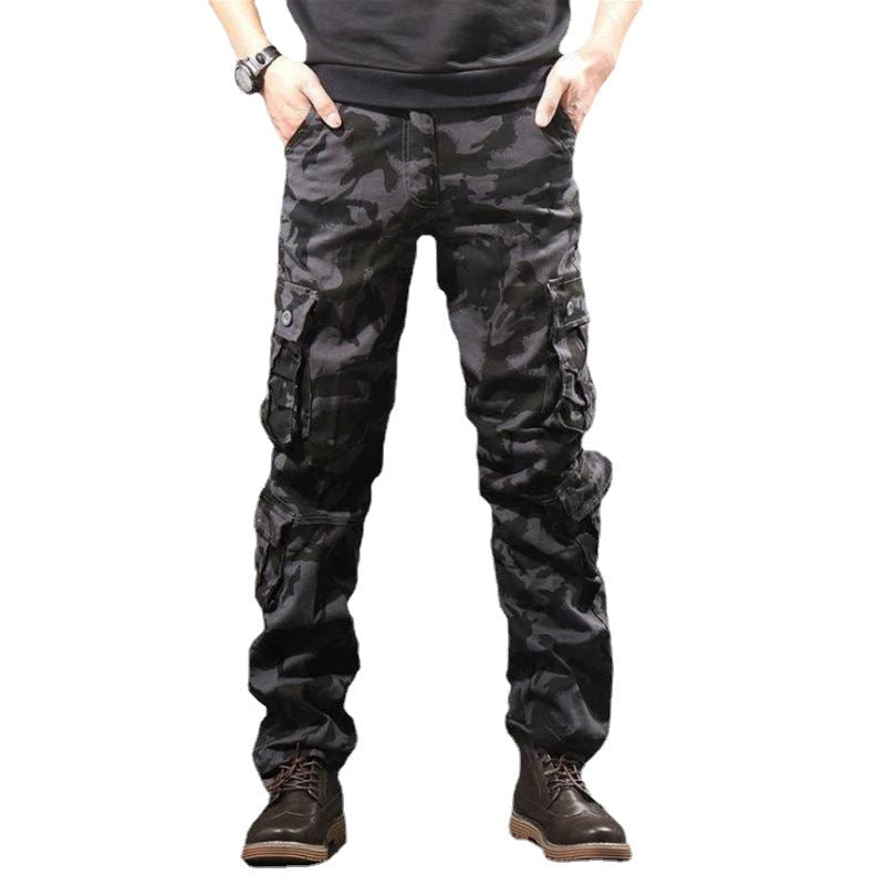 Men's Multi-Pocket Outdoor Work Pants - Sturdy Cotton Casuals