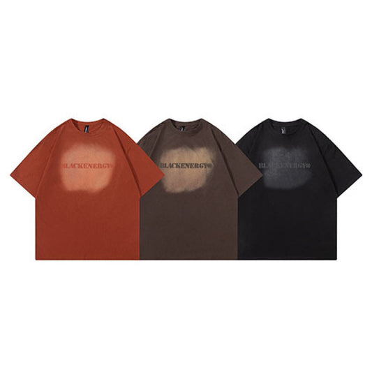 Washed Casual Short Sleeved T-Shirt for Harajuku Style