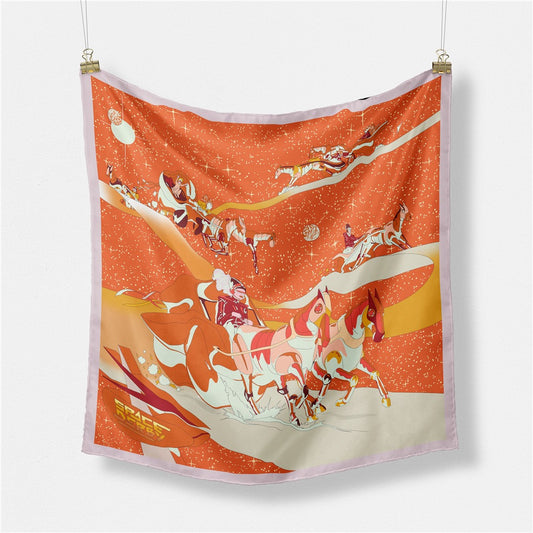 Starry Sky Space Racing Women's Scarf - Harajuku Fashion