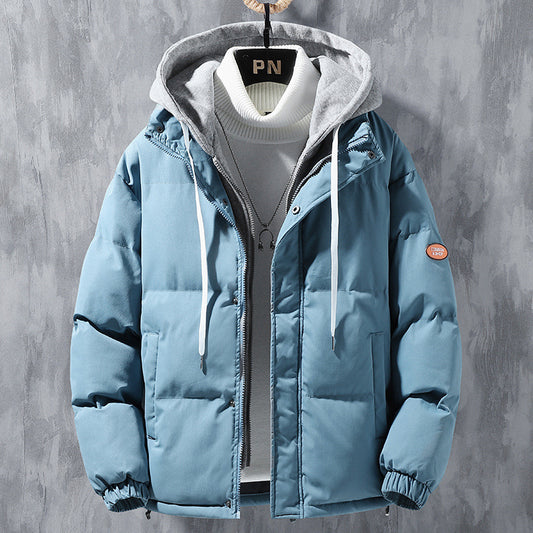 Men's Oversized Hooded Jacket - Trendy Winter Style