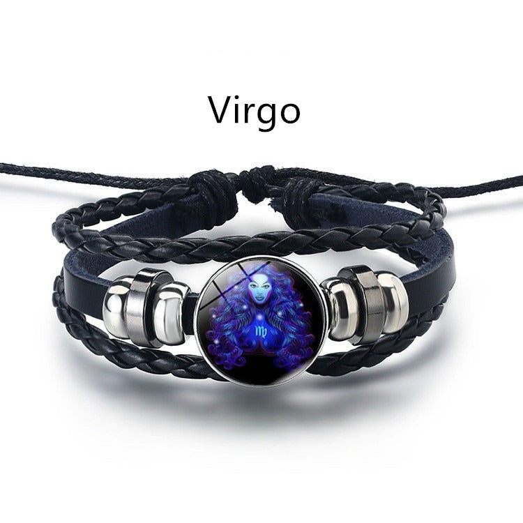 Harajuku Retro Twelve Constellation Bracelet