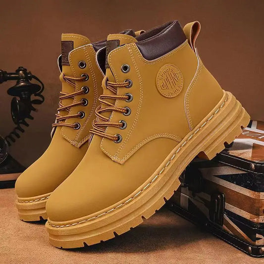 Couples Playful Ankle Boots - Stylish Height-Enhancing Platform
