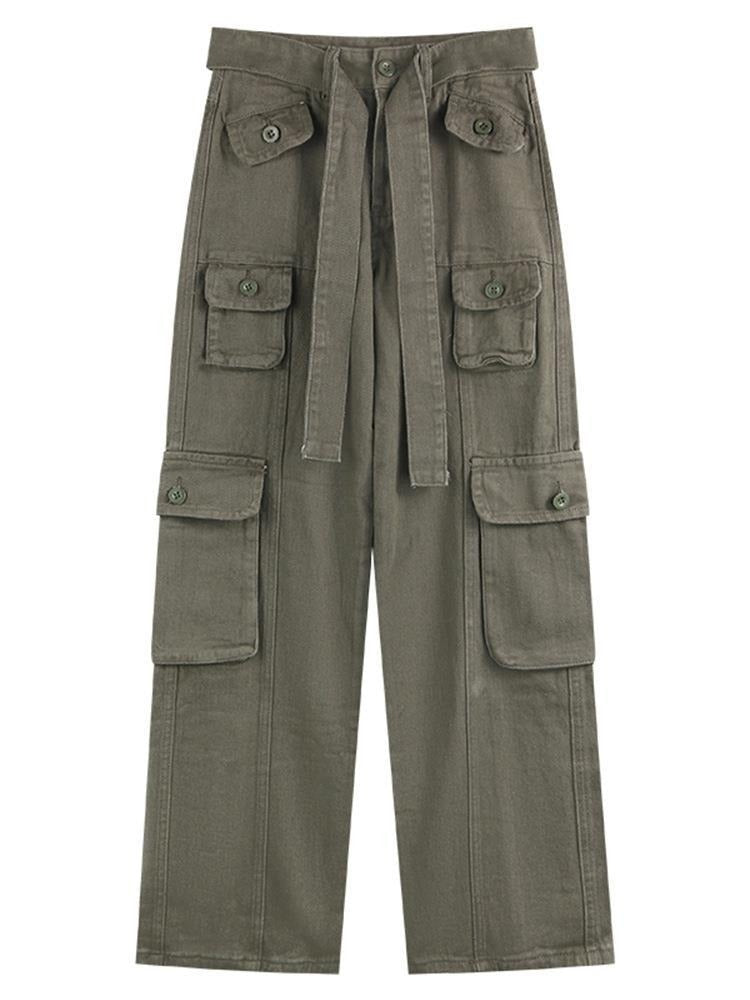 New Vintage Multi Pocket Overalls for Women