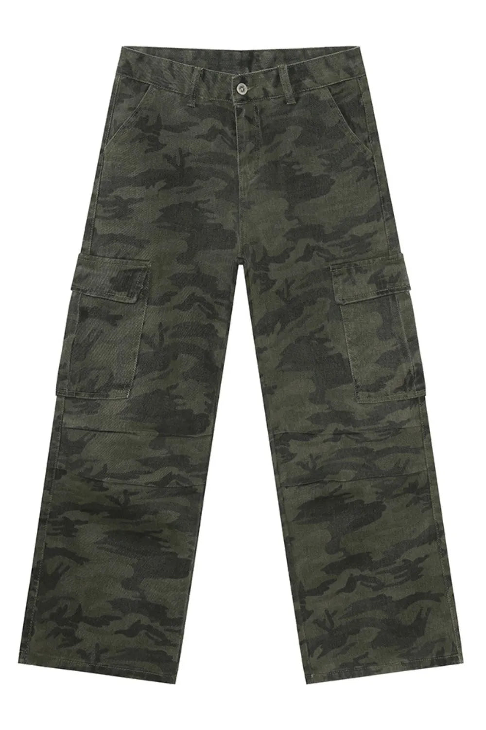 Harajuku Style Camouflage Cargo Jeans with Pockets