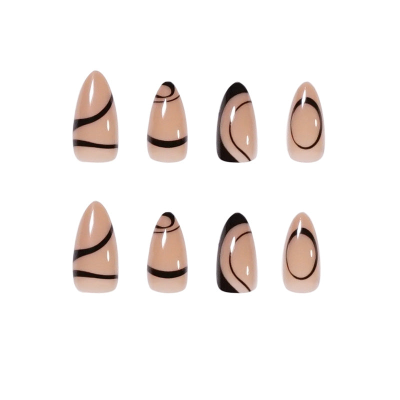 Nordic Style Nail Patch - Press On French Manicure