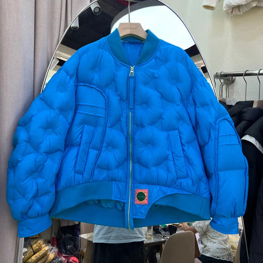 Harajuku Style Casual White Duck Down Jacket