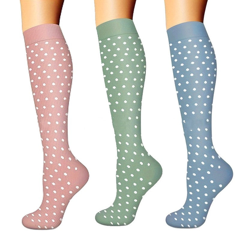 Sports Compression Socks - Long Tube Calf Socks for Skipping Rope and Cycling