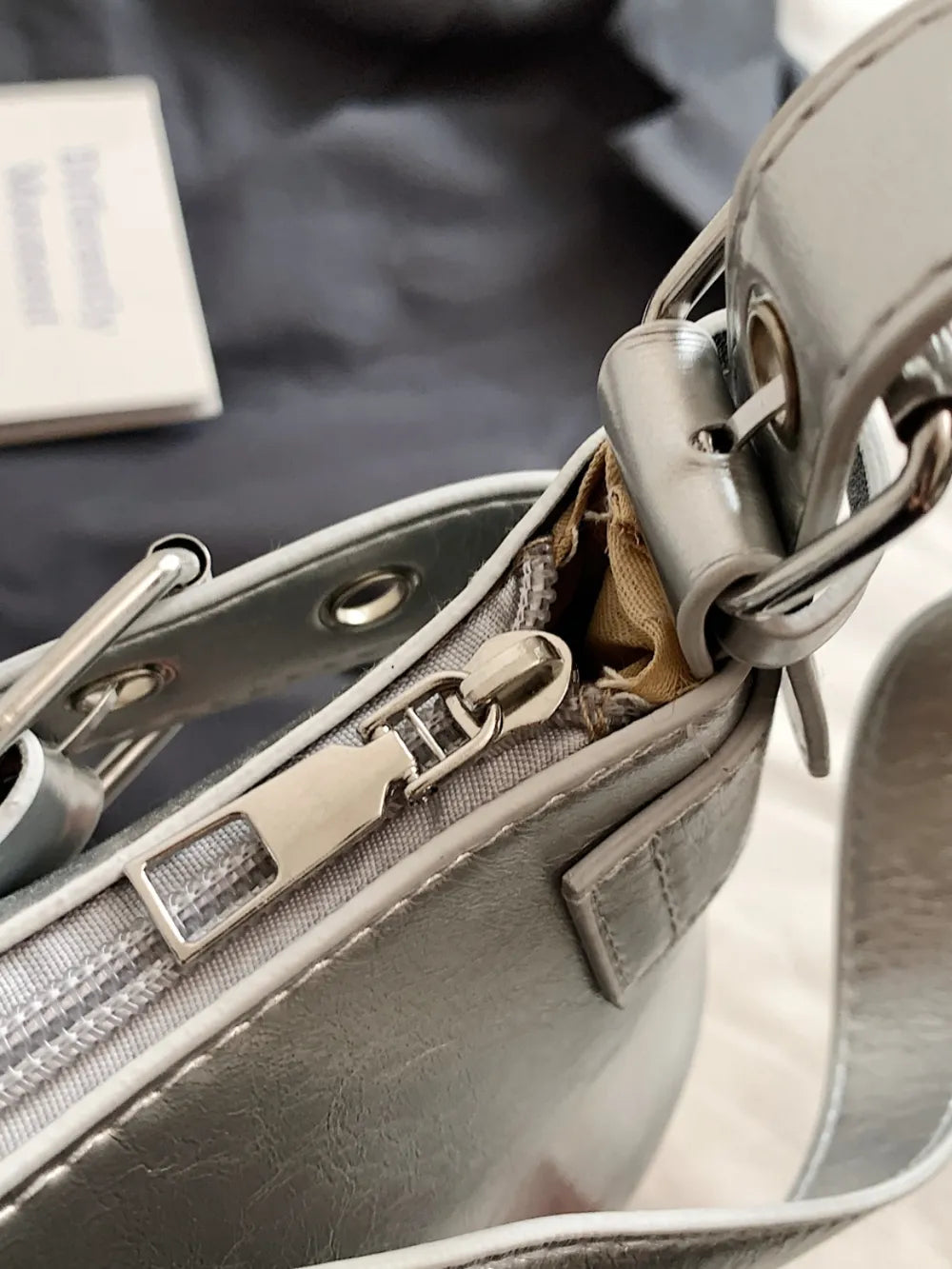 Leather Buckle Shoulder Bag