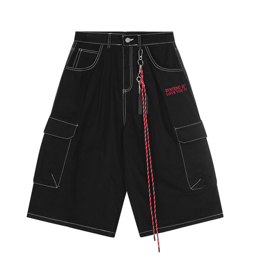 Harajuku Style High Street Cargo Shorts for Men