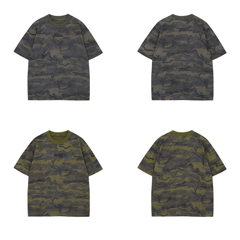 Playful Camouflage Loose Fit T-Shirt