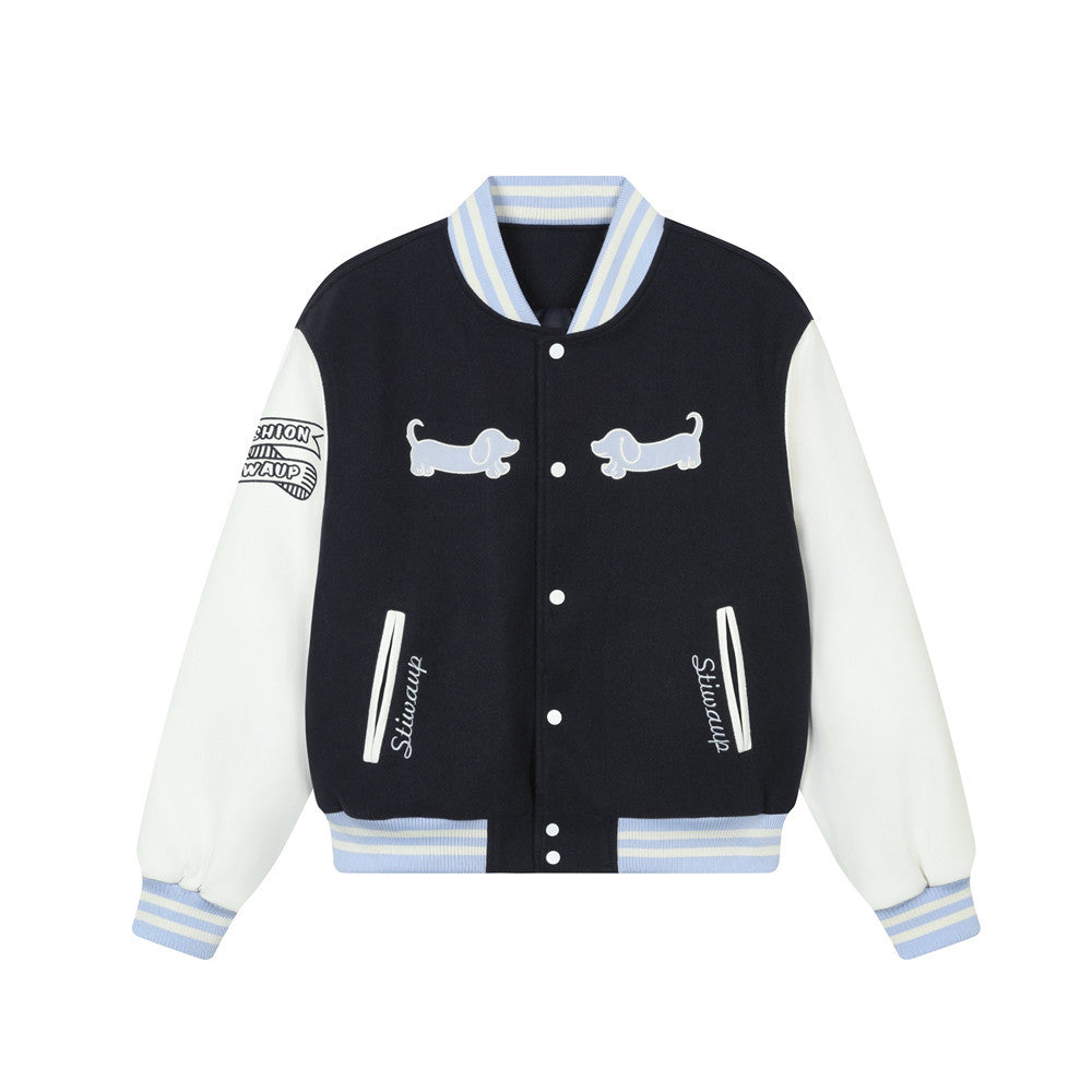Men's Varsity Jacket with Cotton Jacket