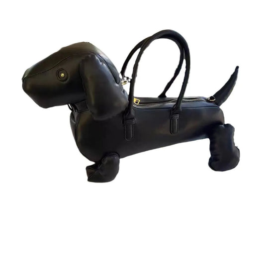 Cute Black Dog Handbag - Luxury Y2K Style for Women