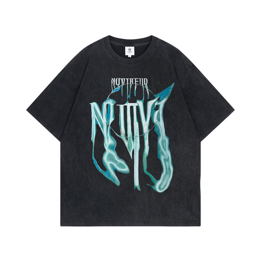 Harajuku Style Unique Letter Print Oversized Tee