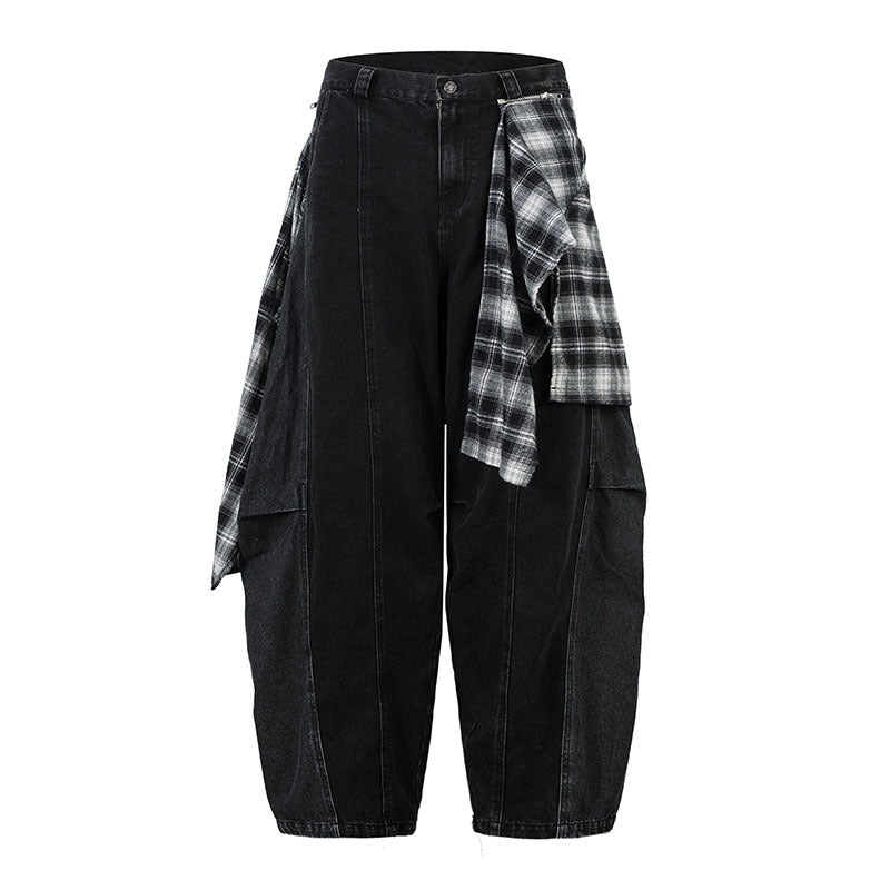 Men's Trendy Detachable Flap Denim Cargo Pants