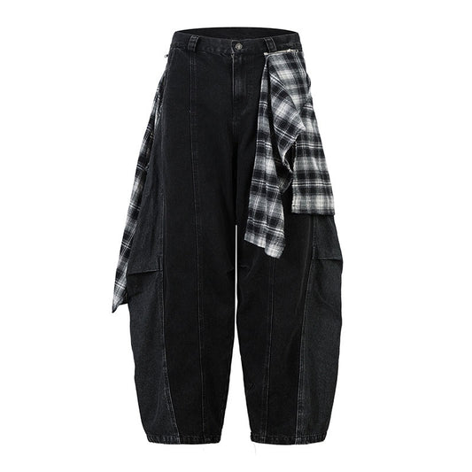 Men's Trendy Detachable Flap Denim Cargo Pants