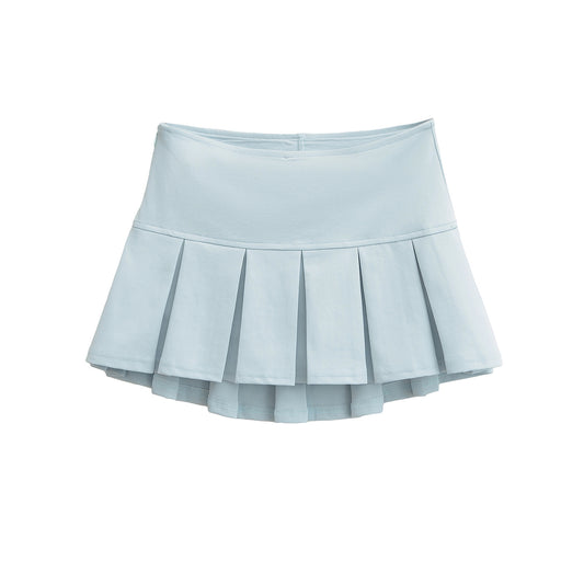 Pleated Short Skirt and Half Skirt
