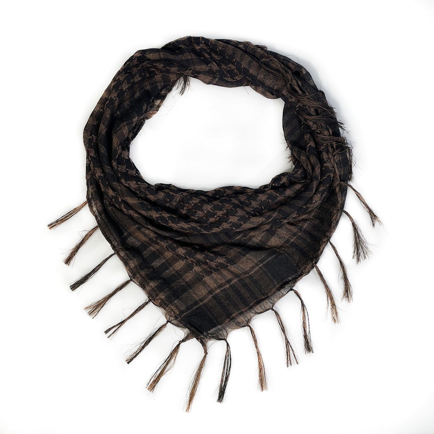 Harajuku Style Network Silk Thousand Bird Grid Scarf